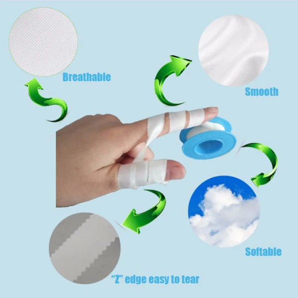 Medical Supplies Medical Adhesive Tape Skin Wound Care Dressing Surgical Tapes Silk Tape