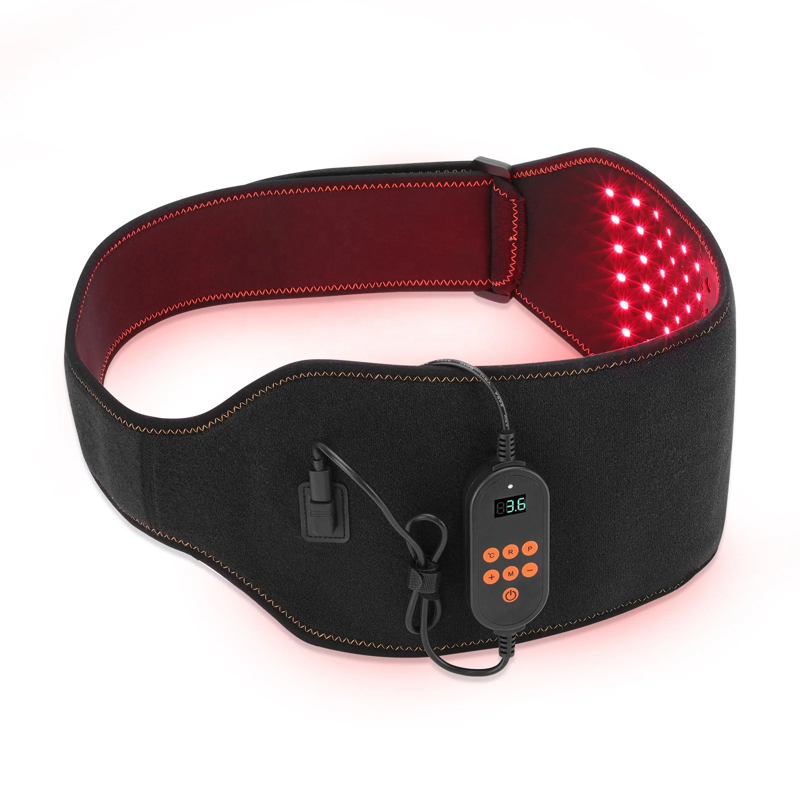 Infrared Light Therapy Heating Wrap Belt for Body Back Knee Shoulder Waist Muscle Pain Relieve Inflammation Portable 650&850nm