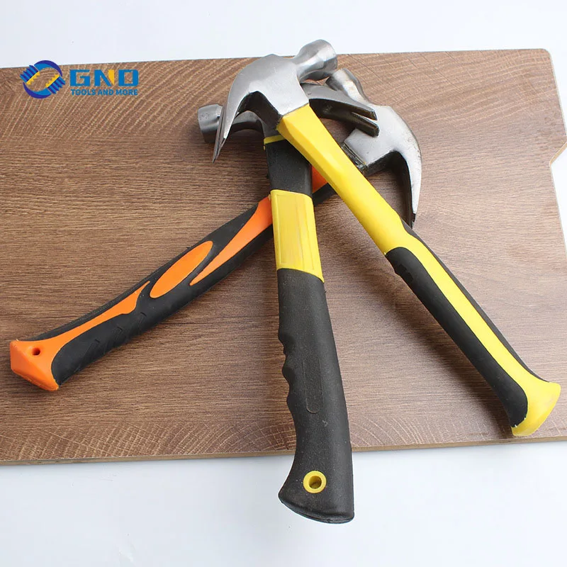 Preferably industrial handle claw hammer with plastic handle small hammer geological hammer