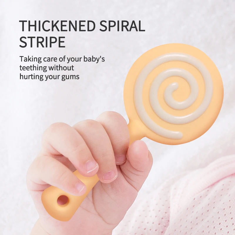 Oem Manufacturer Silicone Baby Teethers Donut Rubber Toy Chewable Teething Toys Silicone Baby Teether