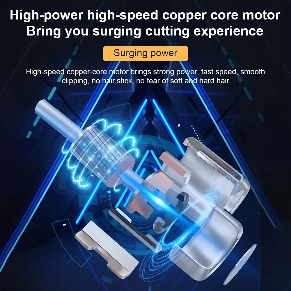 USB T9 Hair Clipper Professional Electric Hair Trimmer Barber Shaver Trimmer Beard 0mm Men Hair Cutting Machine for Men