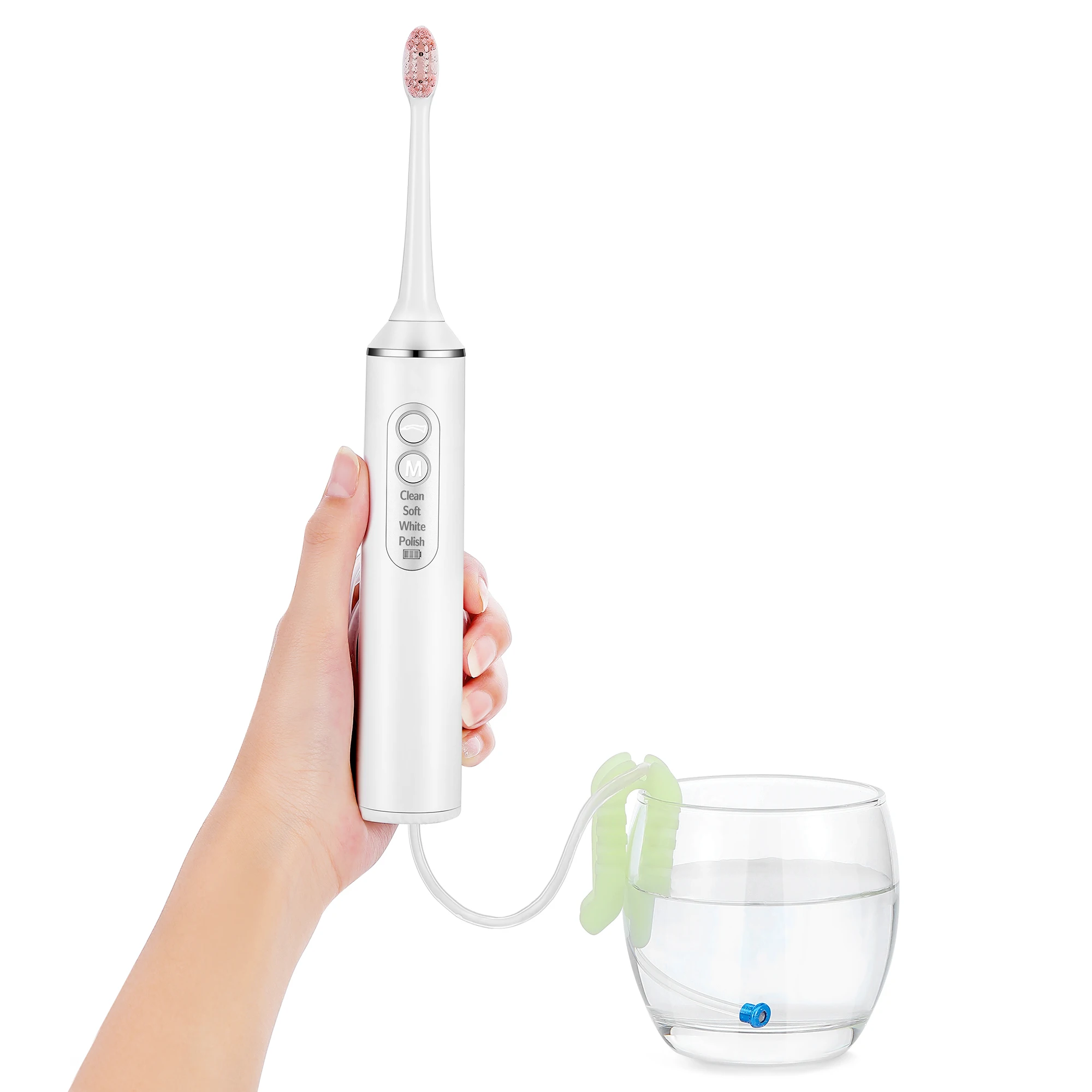 Rechargeable Electric Toothbrush with Oral Irrigator Portable Water Flosser