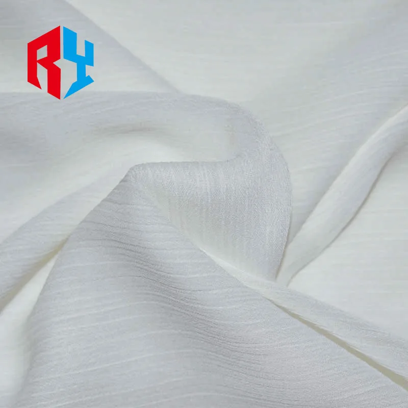 New Arrival 75D Premium Plain Chiffon Crepe Polyester Abaya Fabric 70gsm Woven Plain Chiffon Zoom Fabric for Muslim Cloth