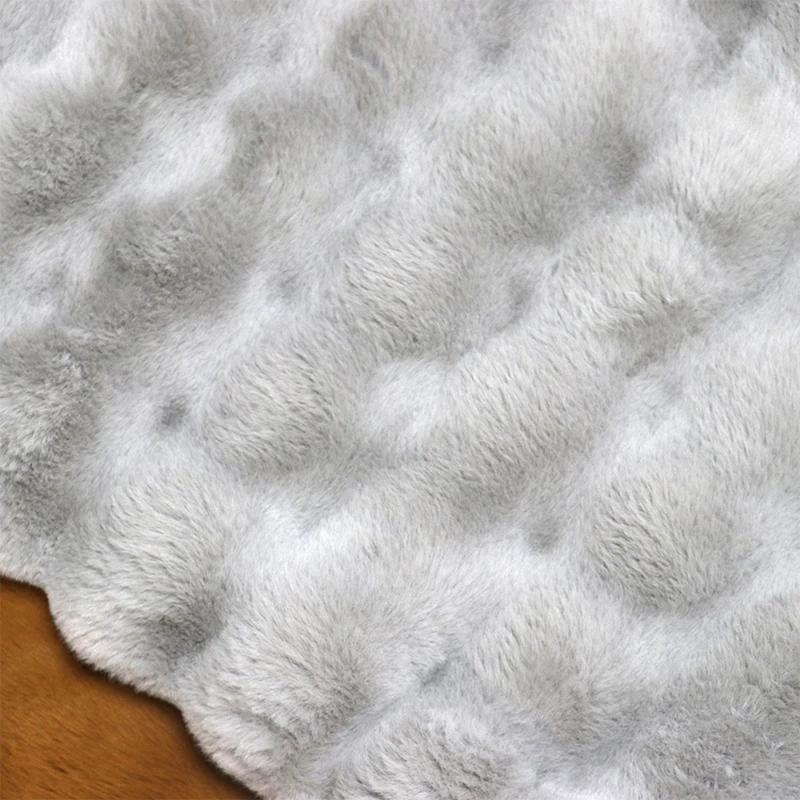 Home Furniture 100% Polyester 26mm Long Piles Solid Color Rabbit Faux Fur Soft Plush Fluffy Fabric for Blankets