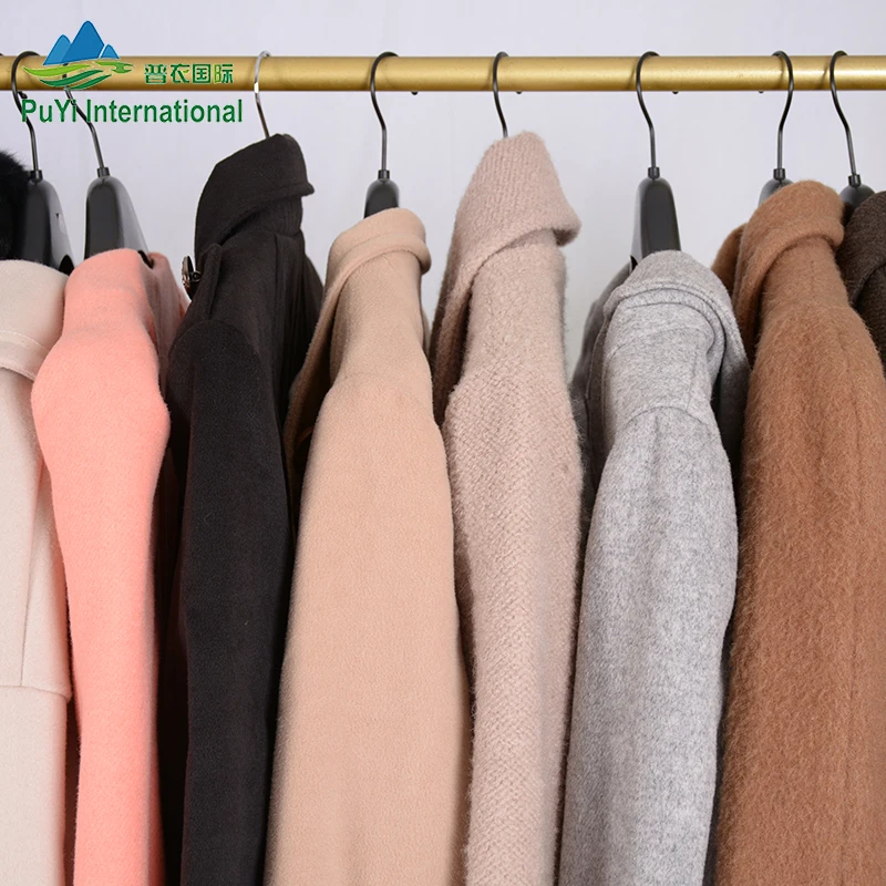 PUYI used clothes korea plus size winter costs branded usa used clothing bale clothes second hand