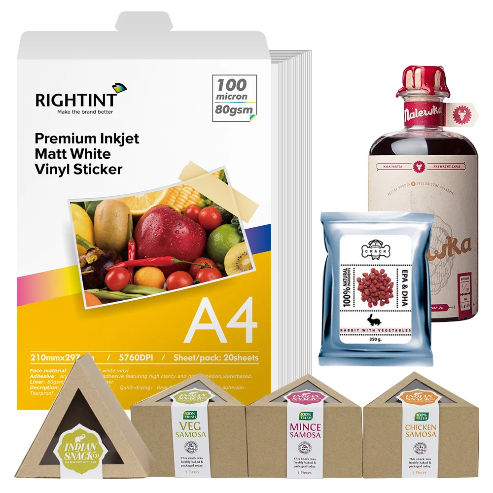 Лазерный струйный принтер 279 мм x 210 совместимый с обычной белой упаковочной этикеткой в листе наклейка без рисунка