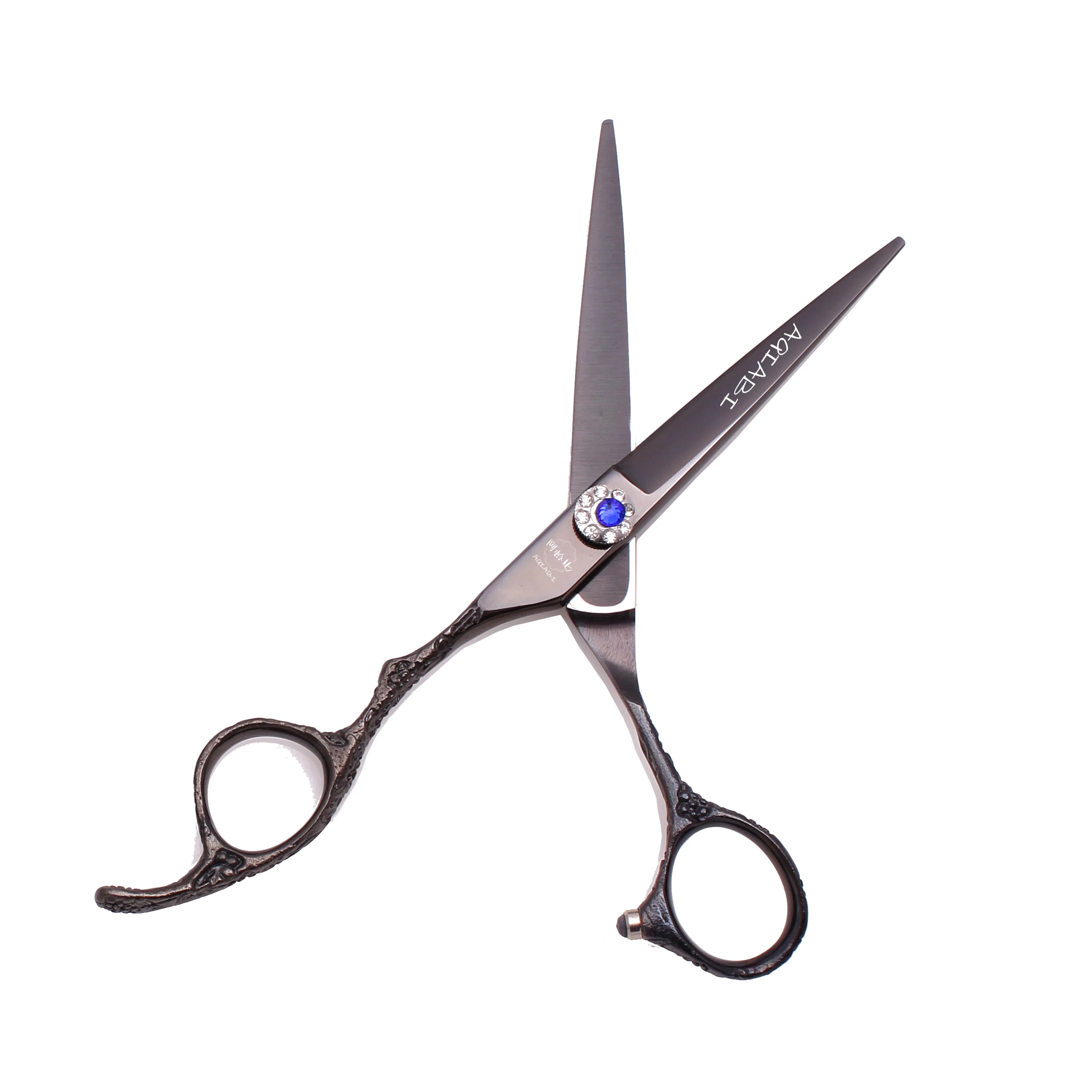 Профессиональные Парикмахерские ножницы для левой руки 5,5 дюйма 6 дюймов ножницы для резки стали JP филировочные ножницы для волос черные A8002