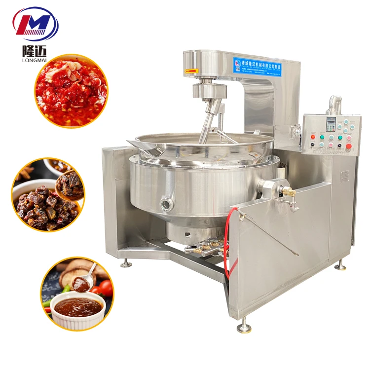 Cheap Price Beef Sauce Gas Heat Cook Mixer Industrial Jacketed Kettle Electric Robot Cooking Machine Cooking Equipment Provided