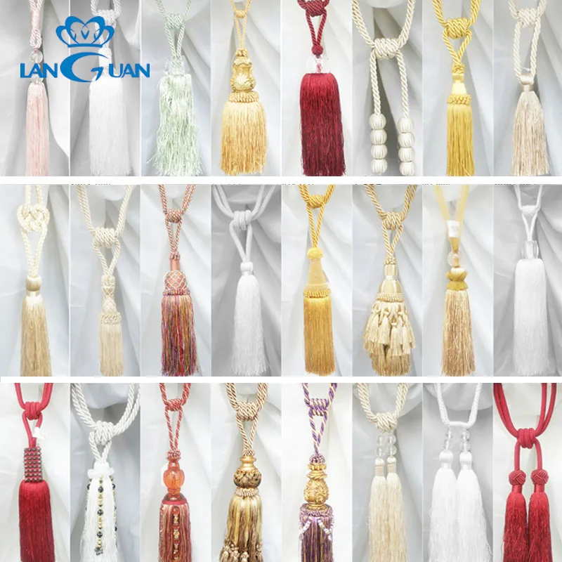 Wholesale Curtain Accessories Decorative Cord Tieback Tassel Rope for Curtain