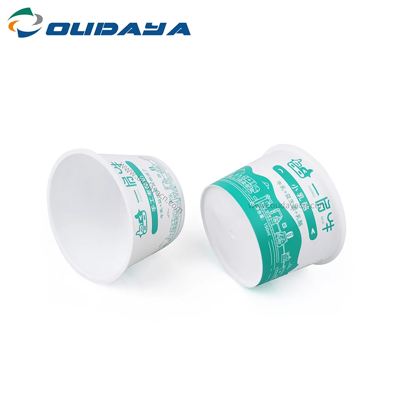 custom logo iml 6oz frozen yogurt cup with lid plastic ice cream cup with spoon