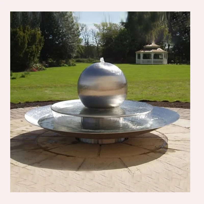 Stainless Steel Ball Fountain, Water Fountain With Ball Rotating