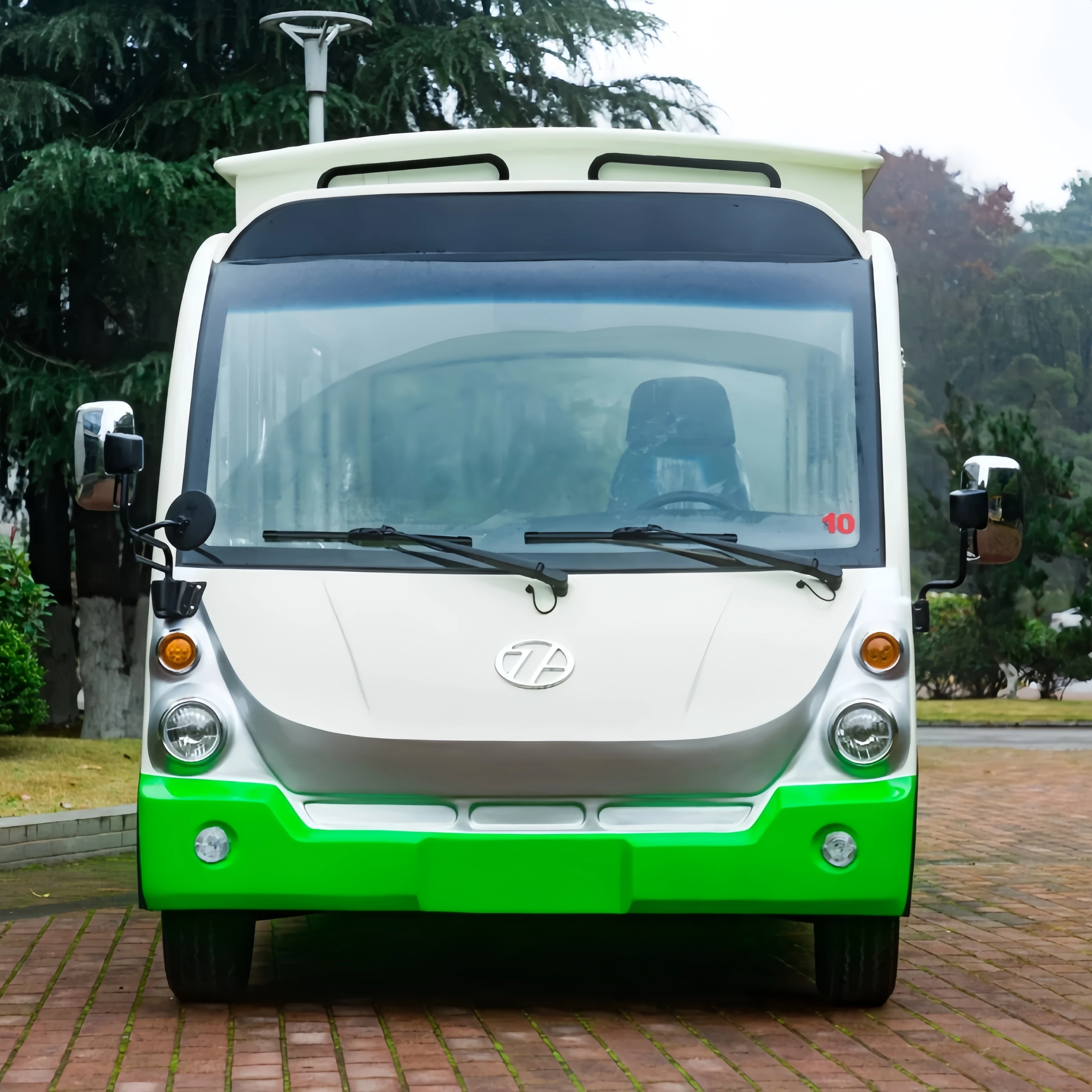 Popular 18 Seater Sightseeing Car AC 96V/11KW Motor Electric Shuttle Bus for Sale