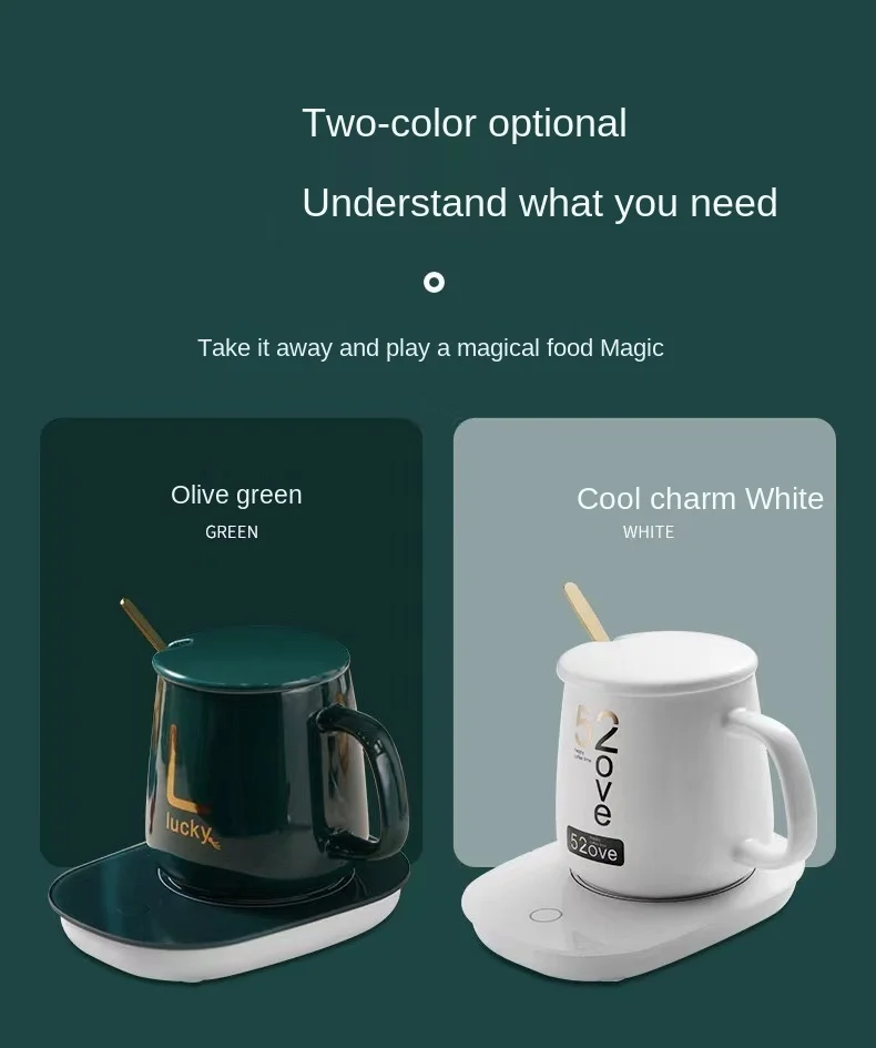 
55 degree thermos mug mug thermostat ceramic mug with lid hot milk creative ceramic mug 