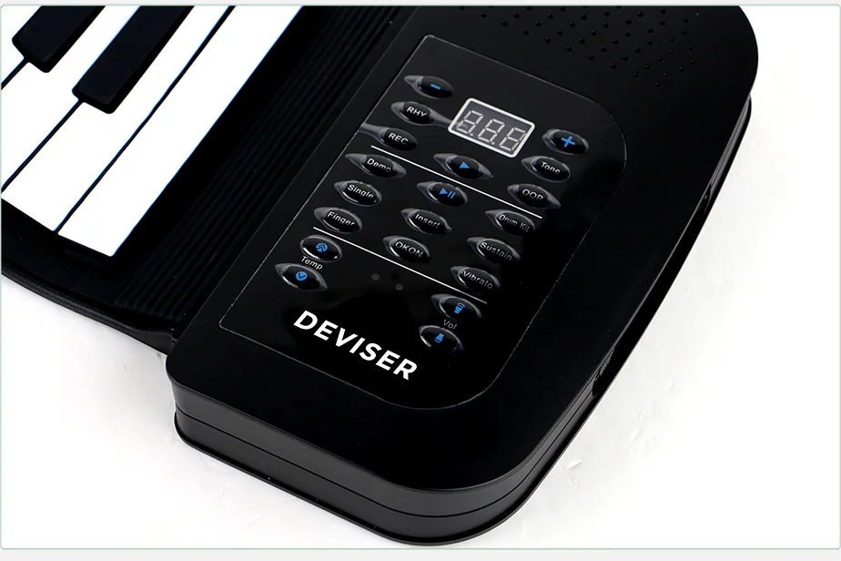 Portable Roll Up Digital Piano 61 Key Flexible Silicone Soft Electronic Piano Keyboard