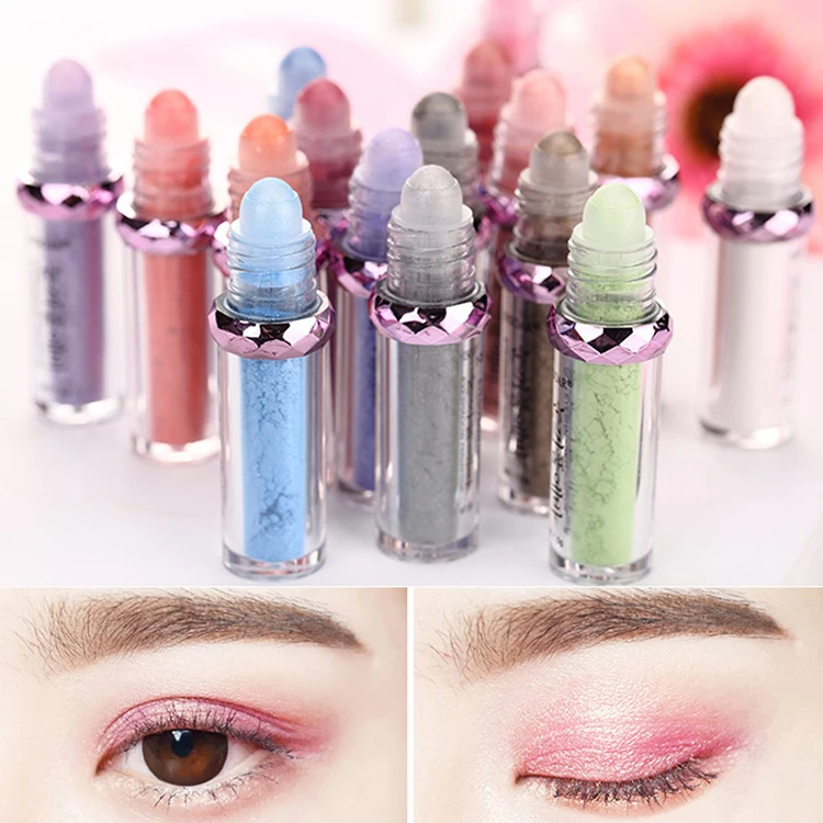 Бесплатная доставка/реализуете прямые поставки, Накручивающийся депилятор, однотонные кружевные шелковые трусики перламутрового оттенка, Накручивающийся депилятор, тени для век освещения с блестками для сцены для макияжа 16 видов цветов