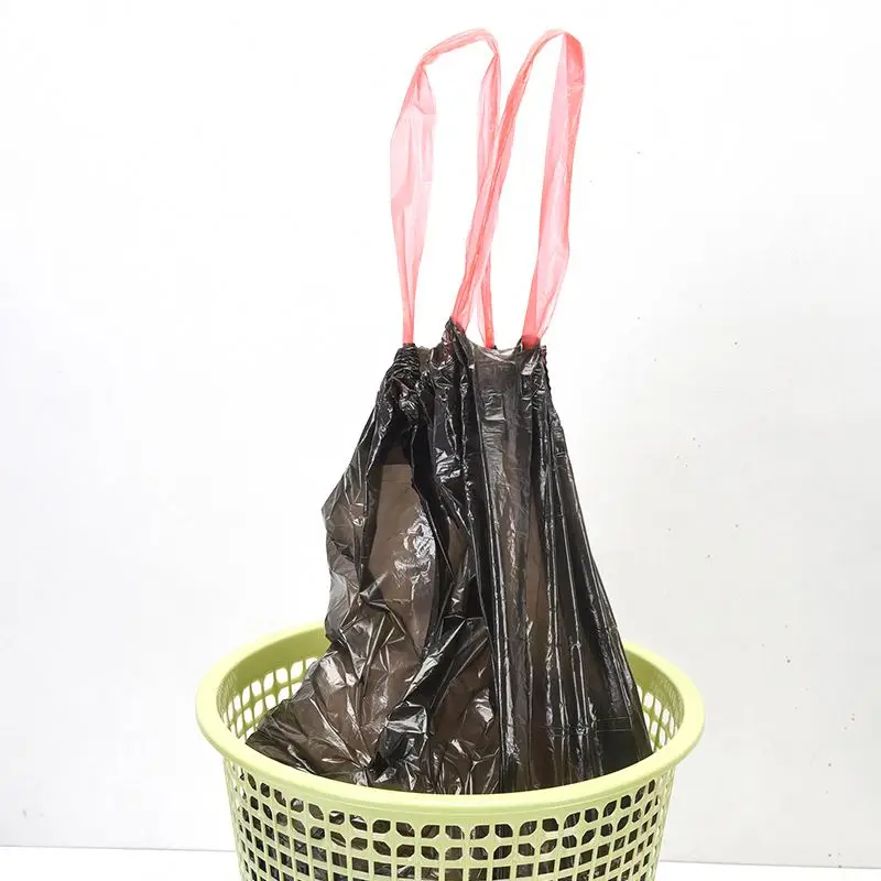 Wholesale Kitchen Tall Drawstring Low Density Star-Sealed Bottom Can Liners Black Roll 4 8 13 20 30 Gallon Trash Garbage Bags