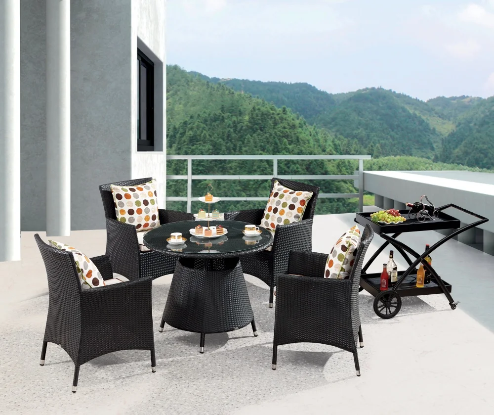 Садовая мебель для патио, водонепроницаемый комплект мебели для патио из ротанга