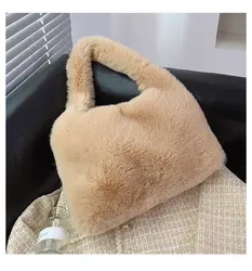 hand carry bag faux fur women handbag portable cross-body bag leisure manufacturers wholesale