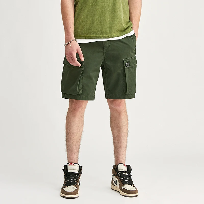 SABIN mens wholesale latest new summer casual fashion designers  6 multi pockets 3/4  chino cargo workout shorts