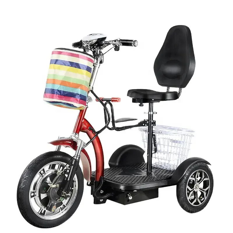 350W 36V Lead Acid Battery Zappy Three Wheel Electric Tricycle Mobility Scooter