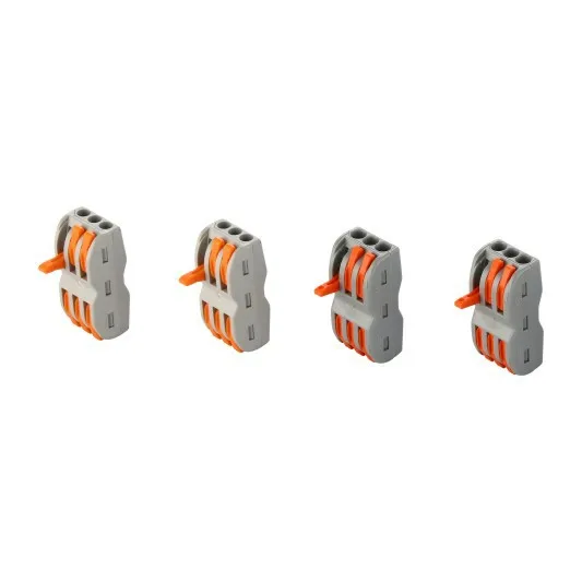 Quick connecting style 222-413 Spring splice Terminal 2 3 4 5 ways Electric Cable Lever Wire terminal block Connectors