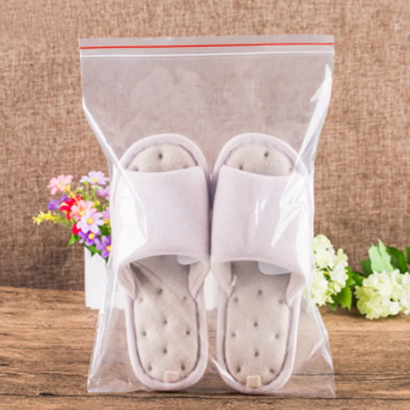 100 PCS Plastic Bags Ziplock Food Packaging Jewelry Small Zip Lock Bags Clear Fresh Keeping Dustproof Reclosable Candy Storage