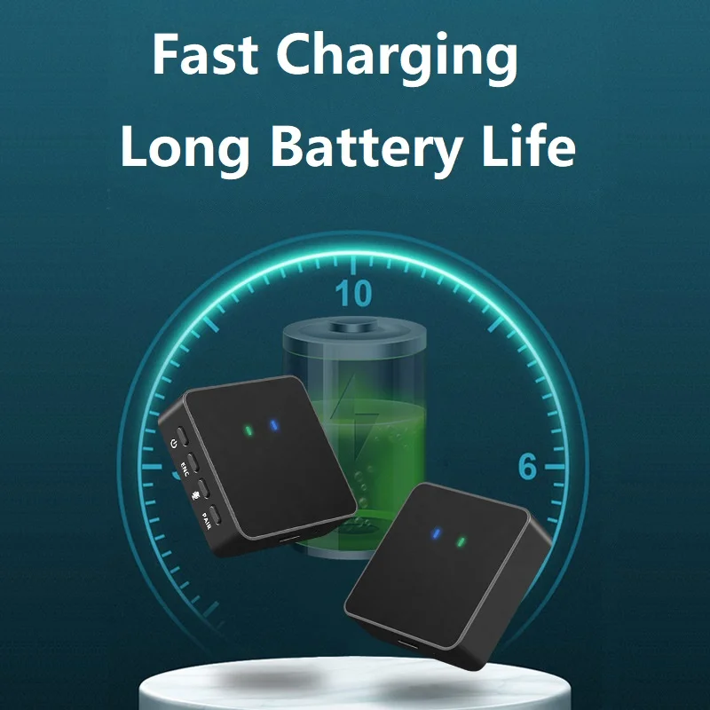 Mcoplus 2.4G Wireless Microphone Lavalier Mic for Smartphone Phone DSLR Camera DV Youtobe Tiktok Vlog Recording