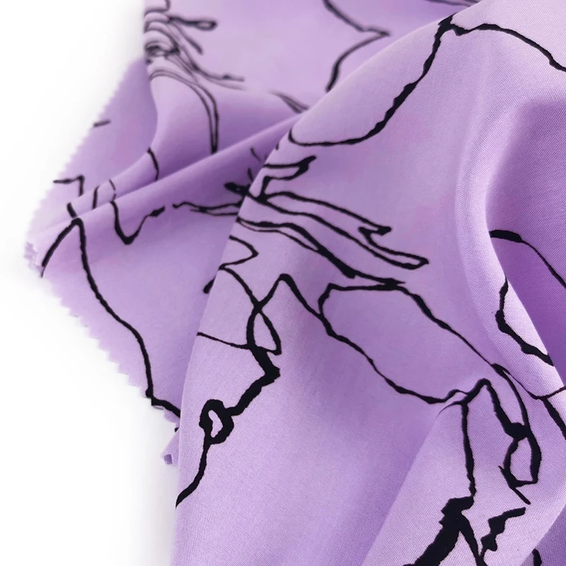 
Cheap woven rayon challi viscose printed fabric for dress shirt tela 