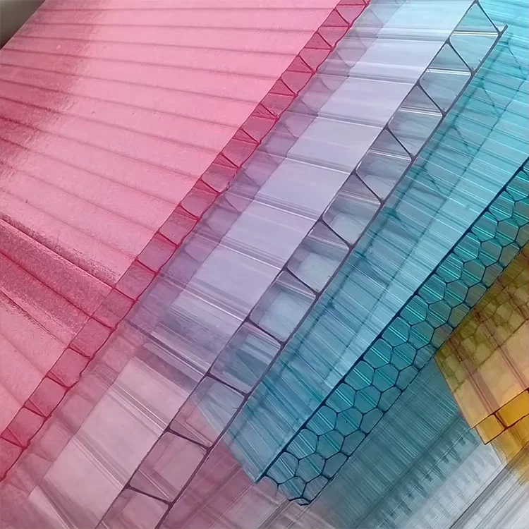 Hot Selling Hollow 4mm 6mm Bronze Polycarbonate Sheet Four layer 14mm Thick Polycarbonate Sheet