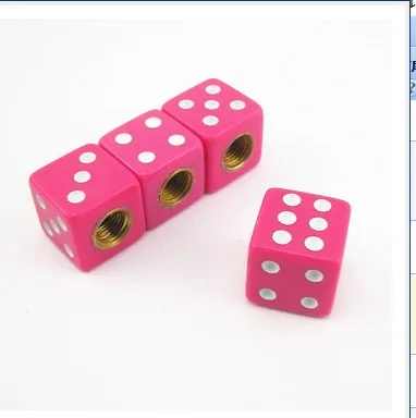 Plastic dice car tire valve nozzle cover  valve cap