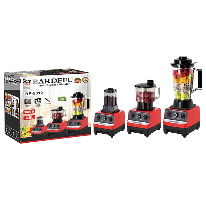 Hot Selling 3 In 1 Multi-Function Mixer Blender Electric Fruit Juice Smoothies Machine Household Electric Portable Food  Grinder