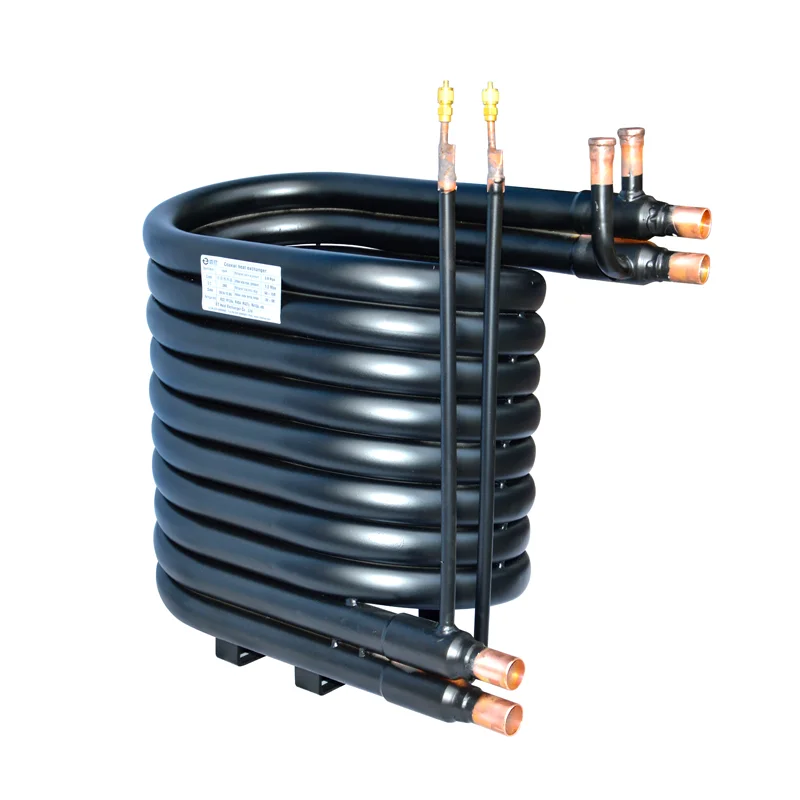 Double pipe heat exchanger/hot water heat exchanger and pool heat exchanger