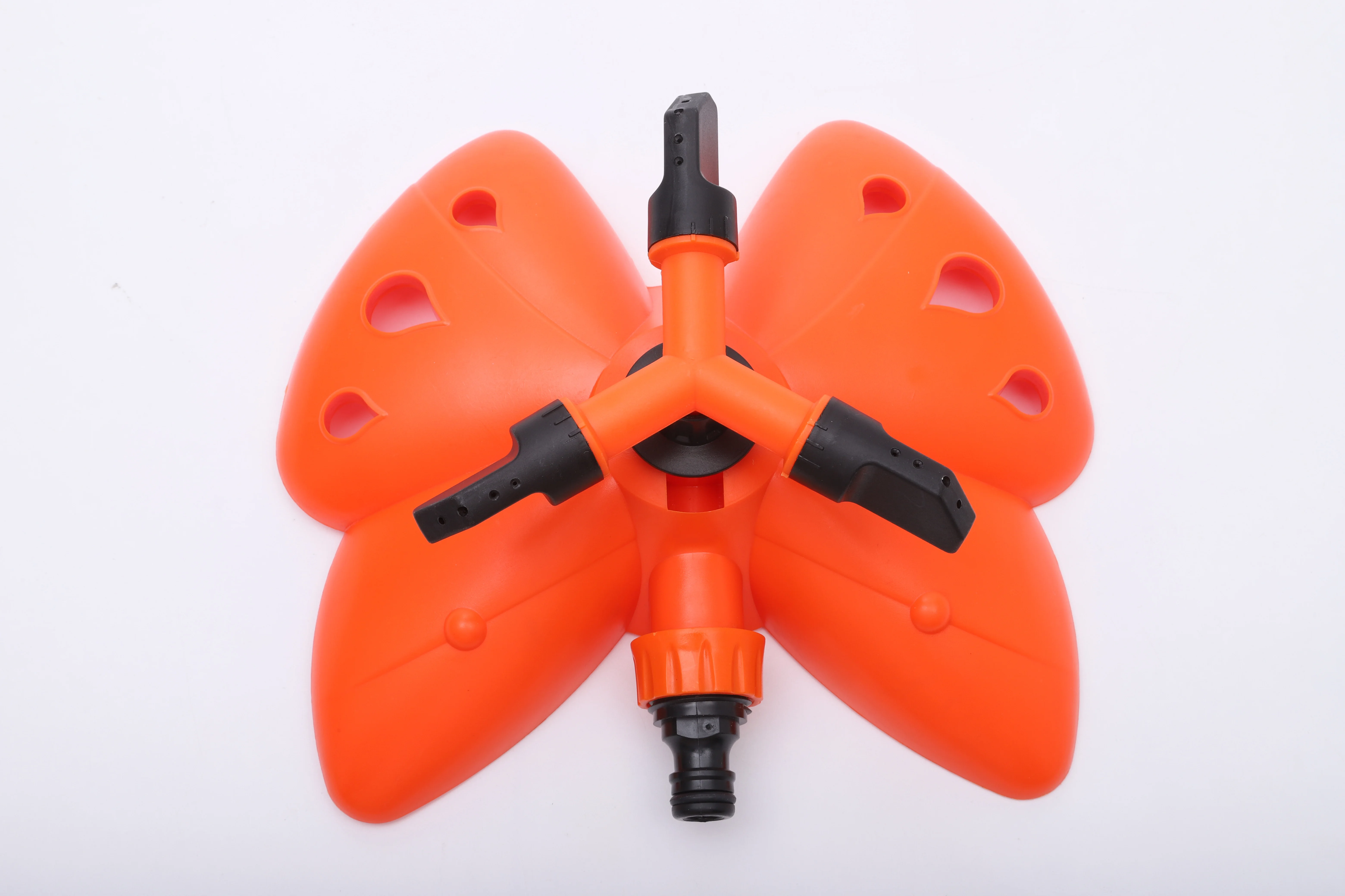 Plastic Three Arm 360 Degrees Rotating Irrigation Water Sprinkler Plastic Three Leaves Water Garden Sprinkler Lawn Sprinkler