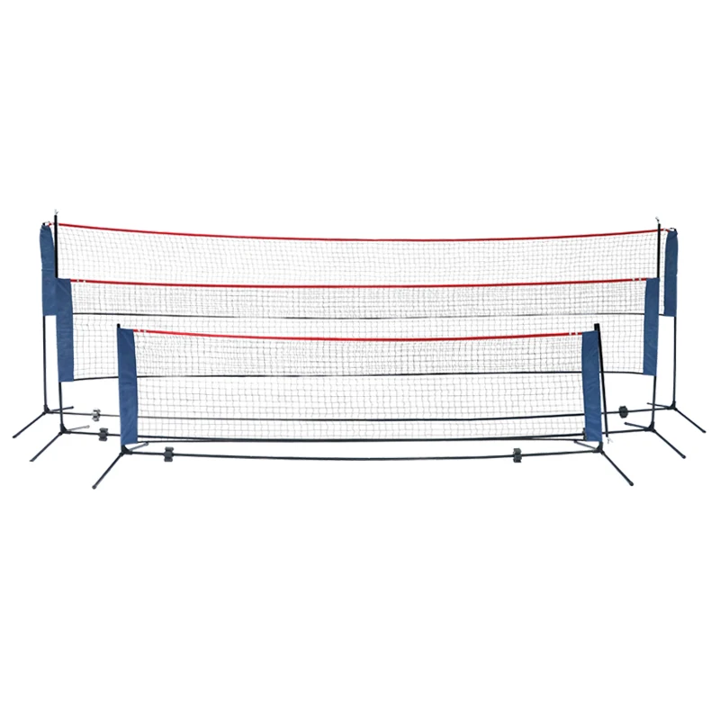 Adjustable Height Portable Badminton Net Set For Tennis and Soccer
