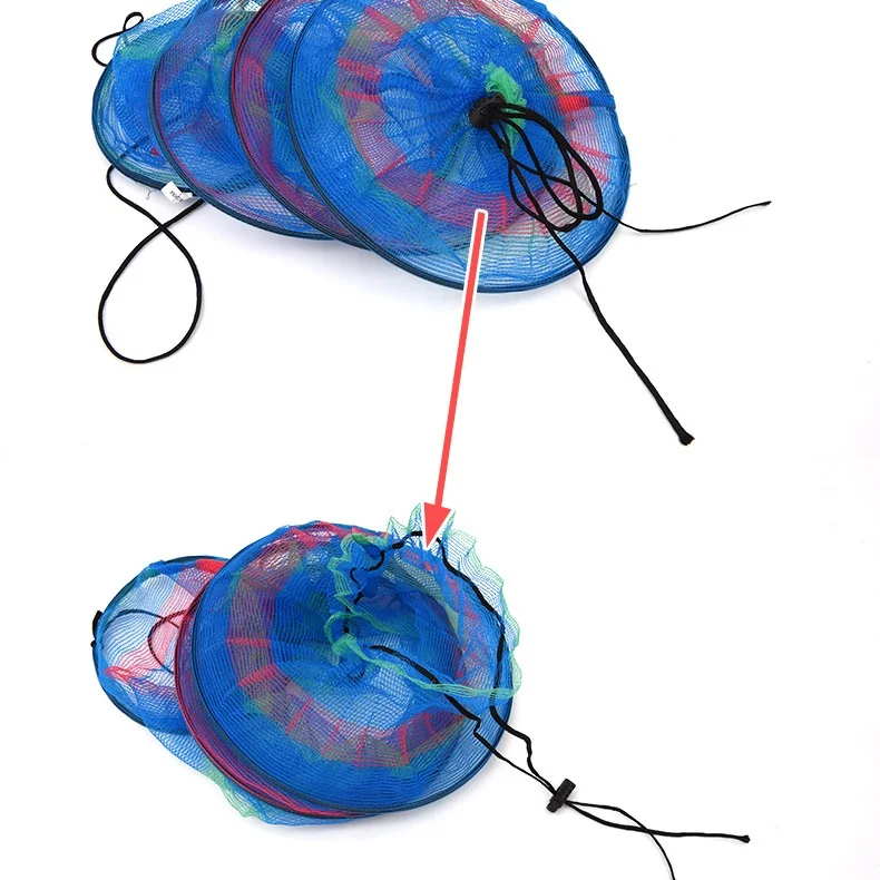Willfishing 3 Layers Nylon Fish Guard Colorful Collapsible 65*25cm Fishing Basket Dip Net