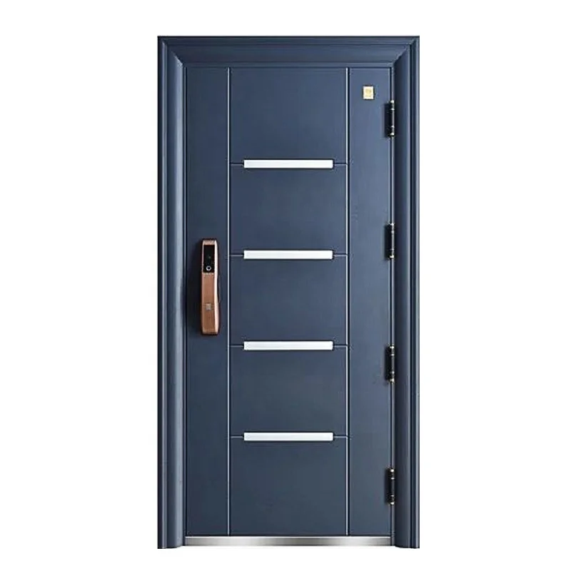 Modern safety exterior metal front door steel security main gate entrance door