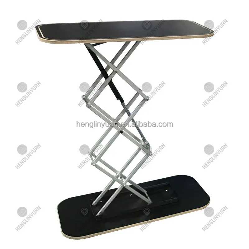 HLY Custom Pop Up Counter Foldable Trade Exhibition Counter Table Pop Up Booth Table