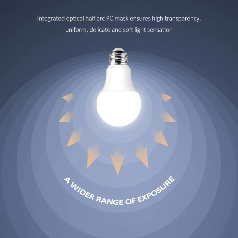 ULcUL E26 Base A19 LED Bulb Lamp 6W 9W 12W 15W White A19 A60 PC Body Material for Warehouse AC120V Rated for US Canada
