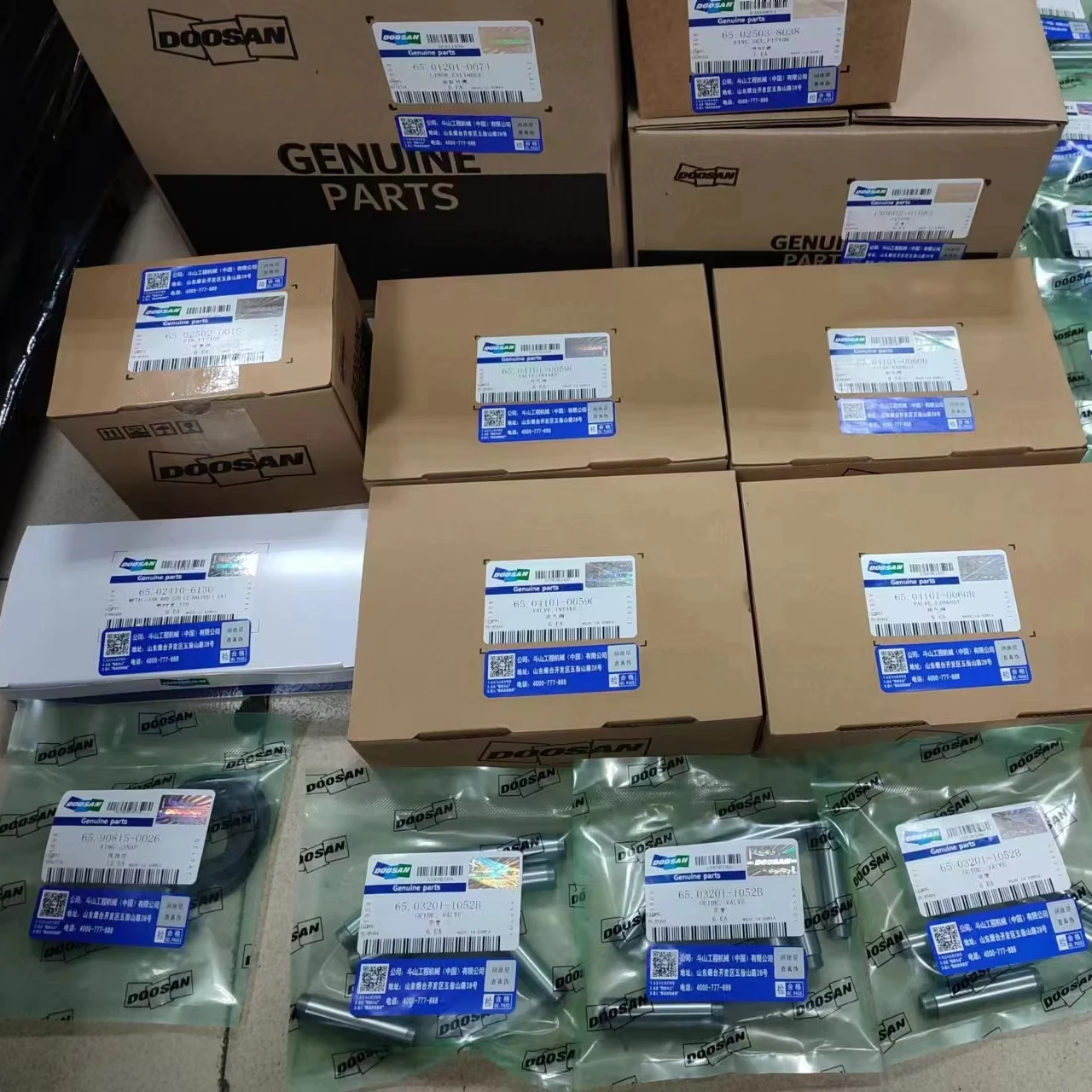 Doosan Engine Parts DE12TIS D1146 DC24 DX225LC-3 DB58 DE08T DX130-9C DX215-9 Overhaul Repair kit Liner Kit For Develon Excavator