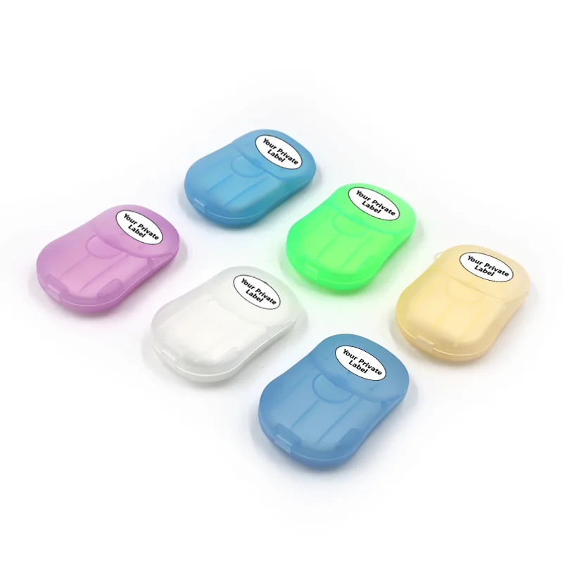 Mini Portable Travel Soap Paper Sheets Disposable Water Soluble Hand Washing