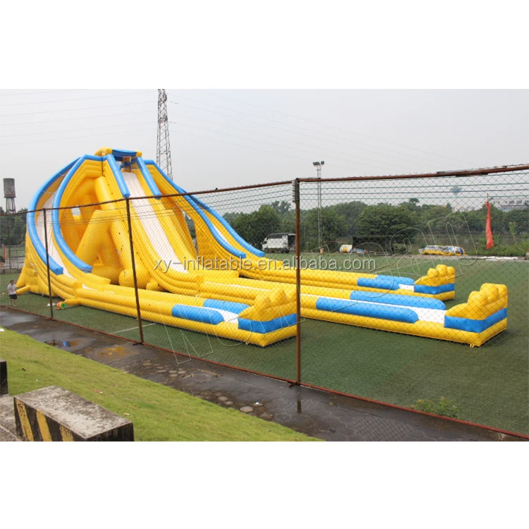 Commercial 40ft Tall Large PVC Inflatable Water Slide with Pool Custom Size for Kids Outdoor/ Swimming Pool Entertainment