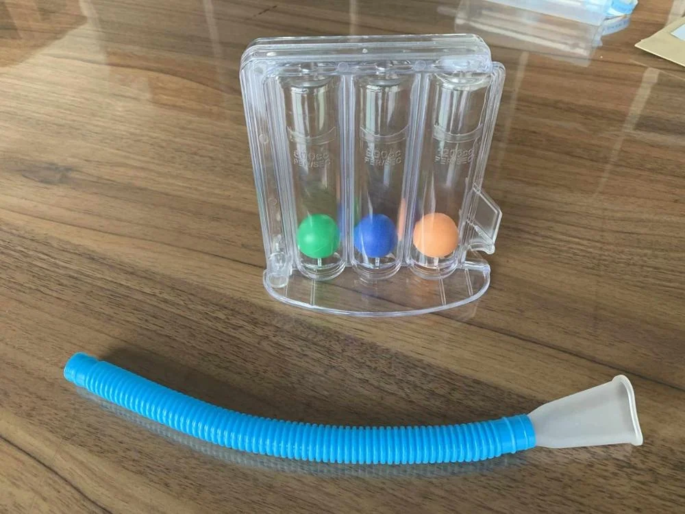 
INCENTIVE SPIROMETER TRI-BALL Deep Breathing Lung Exerciser 