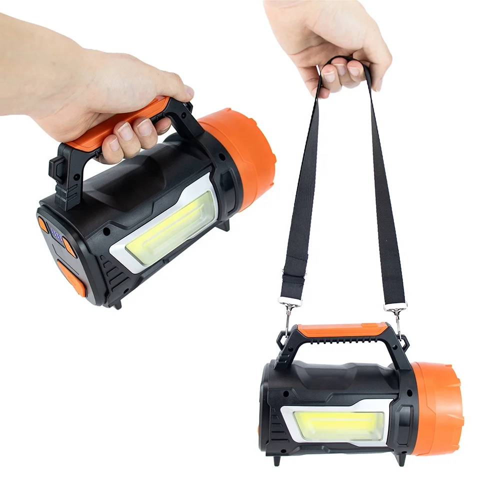 USB rechargeable outdoor camping working light side cob floodlight portable led searchlight
