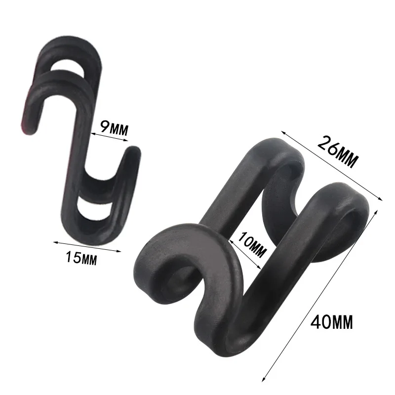 Xinli Cascading Hanger Hooks Plastic Multiple Colors Display Hooks for Clothes Hanger Extender and Connector Hooks