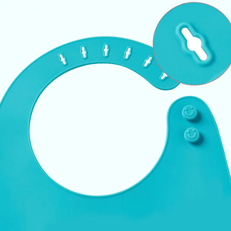 Водонепроницаемый милый мультяшный слюнявчик KUB в виде монстра, портативный Мягкий пищевой Платиновый силиконовый слюнявчик для младенцев с уловителем пищи