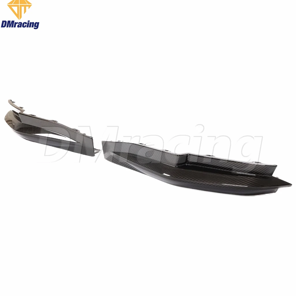 PRE-PREG DRY CARBON FIBER REAR BUMPER SPLITTERS FOR BMW 3 SERIES G80 M3 2021-2023