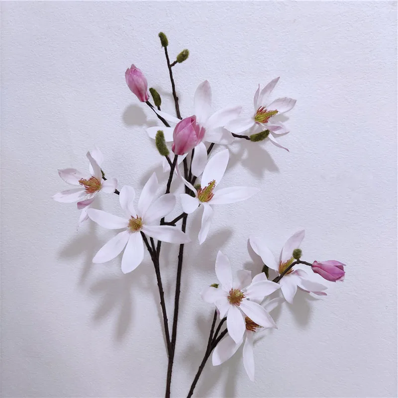 New design real touch sushan magnolia flower artificial flower home wedding decoration