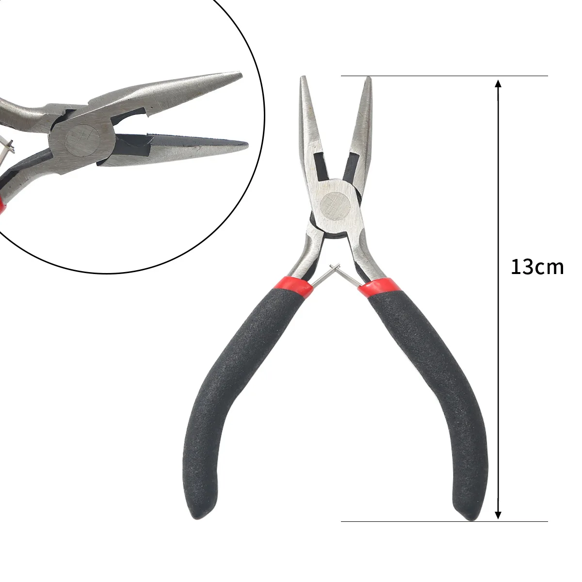 Professional Black Handle Anti-Slip Jewelry Pliers Kit Multi-Type Splicing and Fixing Tools oblique pliers