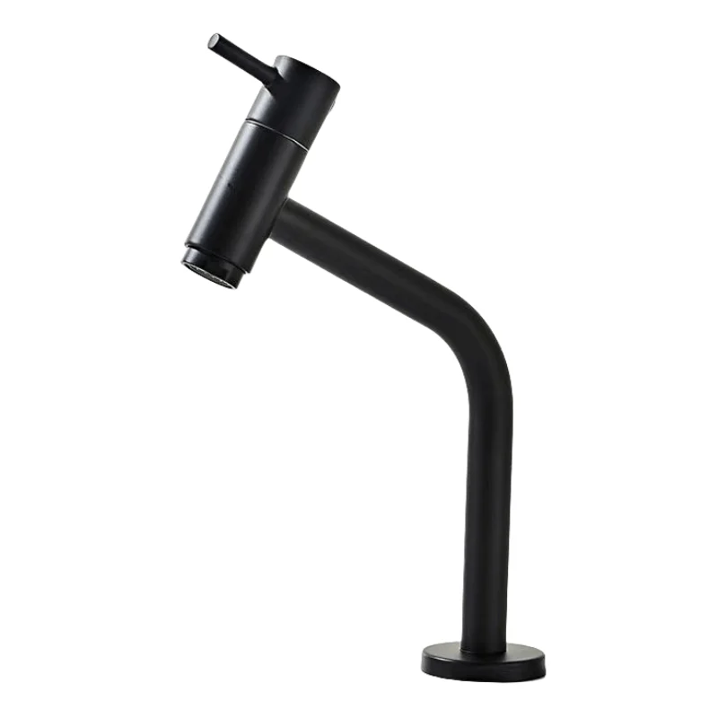 Single Cold Kitchen Faucet Stainless Steel Basin Faucet with Raised Toilet Wash Basin Tap