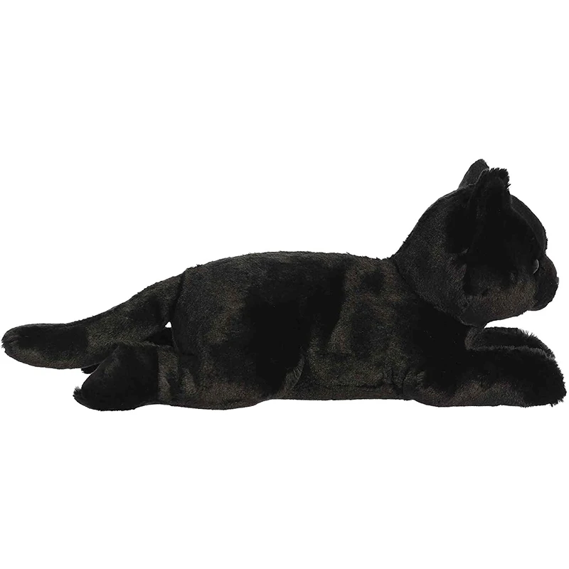 Furry Vivid Plush Cat Stuffed Animal Custom Black Cat Toy Kitten Fluffy Pillow Plush Toys Black Cat